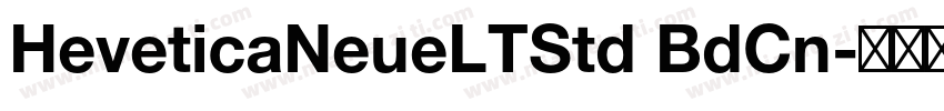 HeveticaNeueLTStd BdCn字体转换